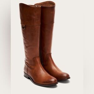 FRYE leather boots . Leather inside and out. New.